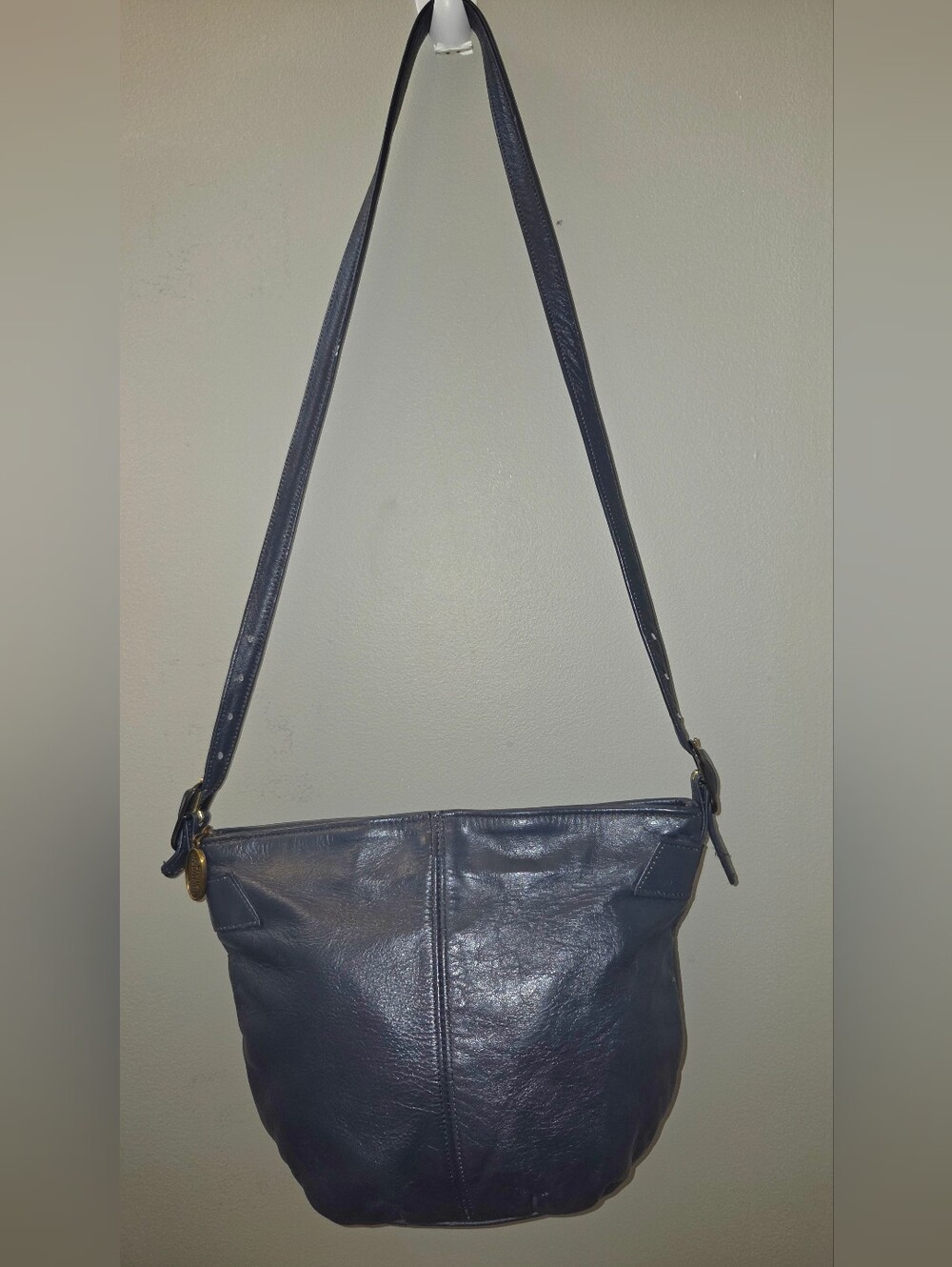 Vintage Stone Mountain pebble leather Hobo shoulder bag Made In USA